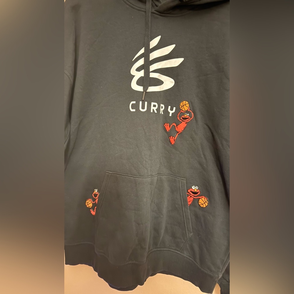 Under Armour Sesame Street Elmo Black Hoodie with Red Accents - Picture 2 of 5